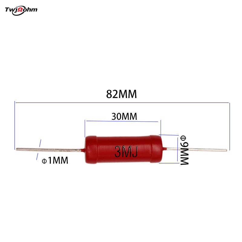 HVR80AH3009 thick film 3W glass glaze high-voltage resistor