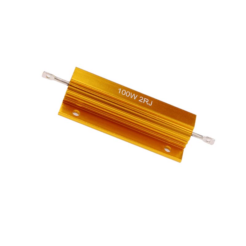 RX24-100Whigh-power gold aluminum shell winding resistor 100W30R10 ohms 100R1K2R8R6R load current limiting resistor