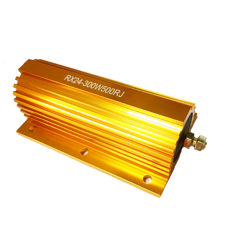 RX24 gold aluminum shell 300W high-power 1R2R/3R/4R/5R/6R/8R/10R300R200R current limiting winding resistor