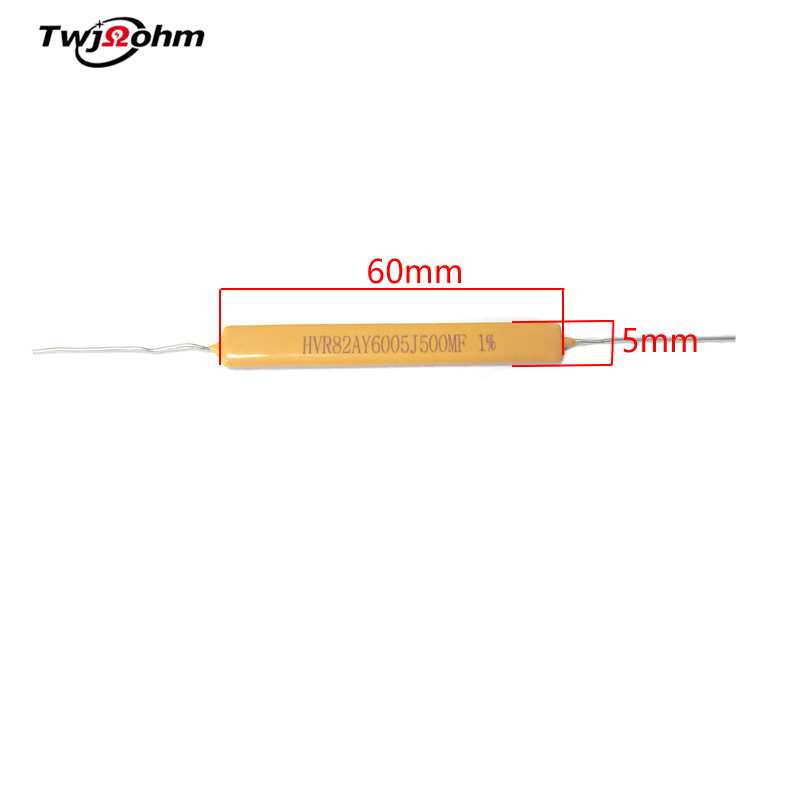 HVR82AY6005厚膜片式玻璃釉无感高压电阻500M100M200M