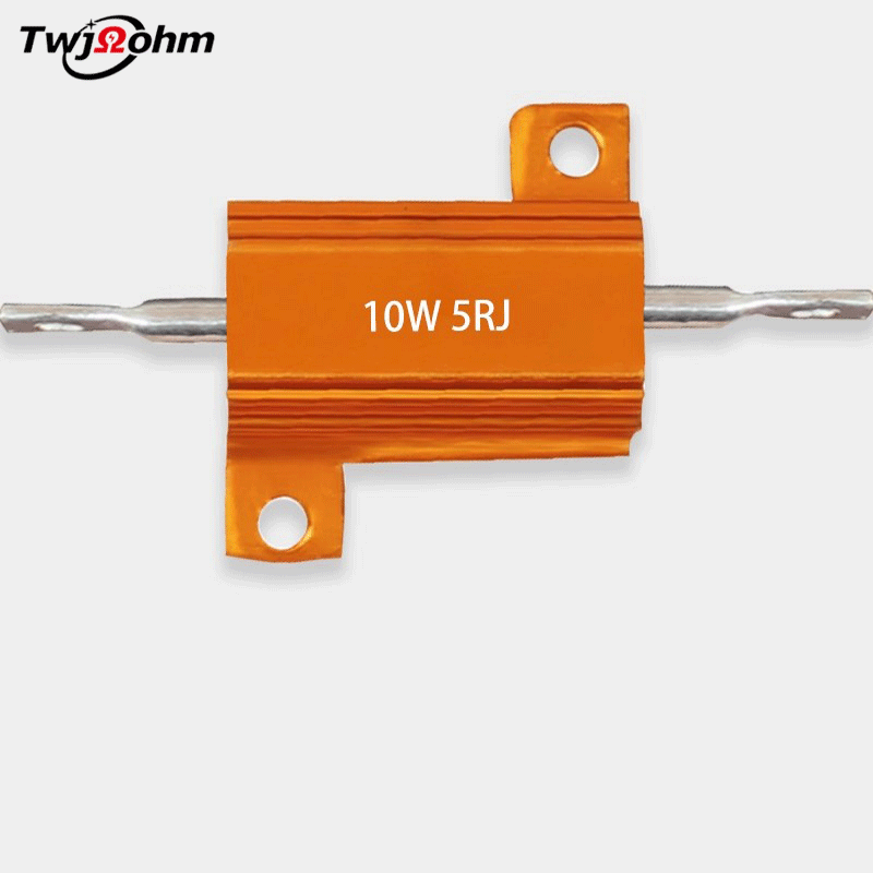 RX24-10W high-power gold aluminum shell resistor 18R2R1R6R5R10R75 ohm current limiting discharge decoder