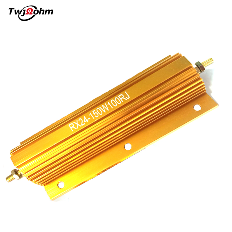 RX24 gold aluminum shell 150W high-power 1K2R/3R/4R/500R/6R/8R/10R300R200R load resistor