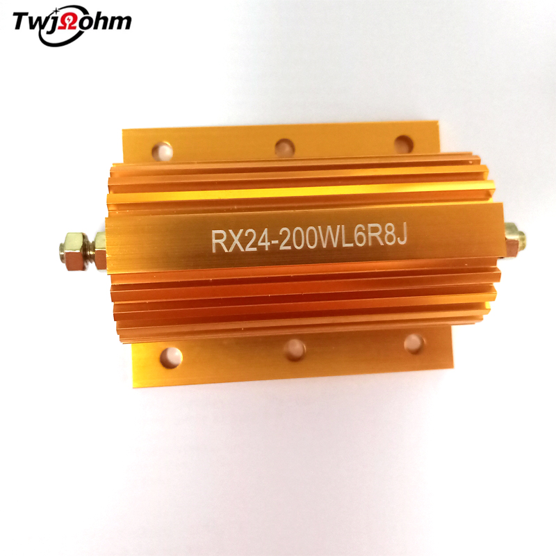 RX24-200WL high-power gold aluminum shell 1K2R/3R/4R/500R/6R/8R/10R300R200R load resistor