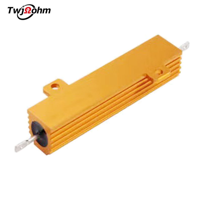 RX24-80W high-power aluminum shell resistor 1K30R500R 0.1R10R0.5R100R4R8R20 ohm current limiting load resistor