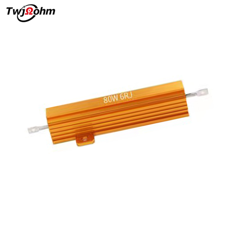 RX24-80W high-power aluminum shell resistor 1K30R500R 0.1R10R0.5R100R4R8R20 ohm current limiting load resistor