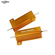 RX24 high-power 50W aluminum shell heat dissipation resistor 6R8R0.1R0.22R3R10R0.5R1R4.7R1K2R500R ohmic load resistor